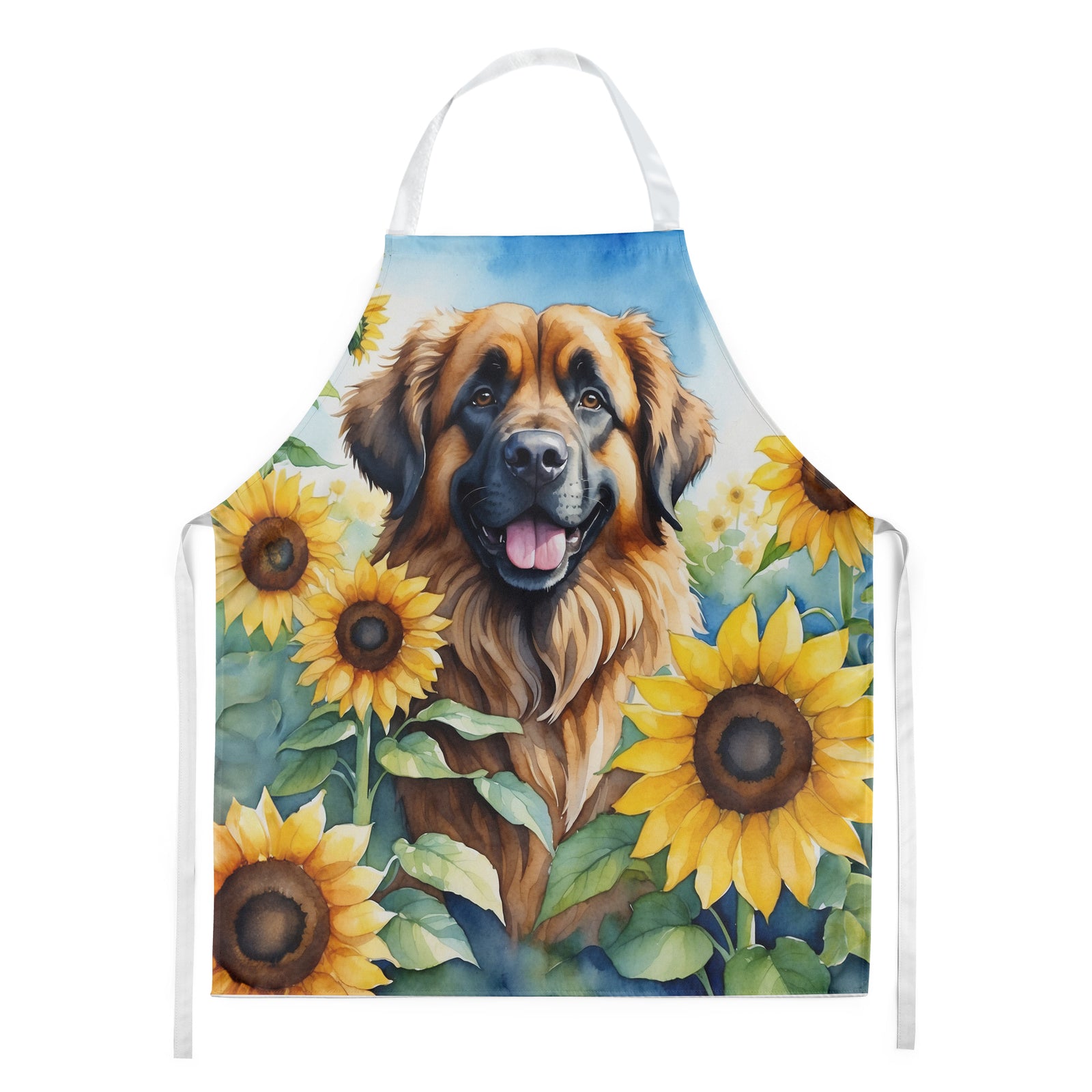 Buy this Leonberger in Sunflowers Apron