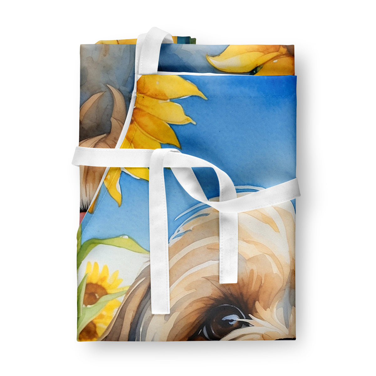 Lhasa Apso in Sunflowers Apron