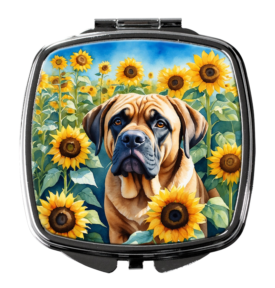 Buy this Mastiff in Sunflowers Compact Mirror