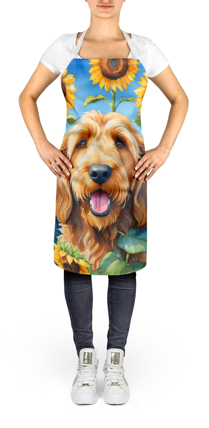 Buy this Otterhound in Sunflowers Apron