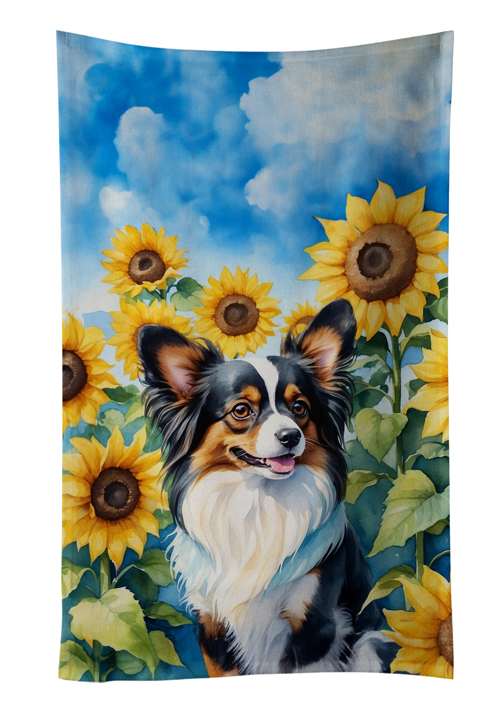 Buy this Papillon in Sunflowers Kitchen Towel