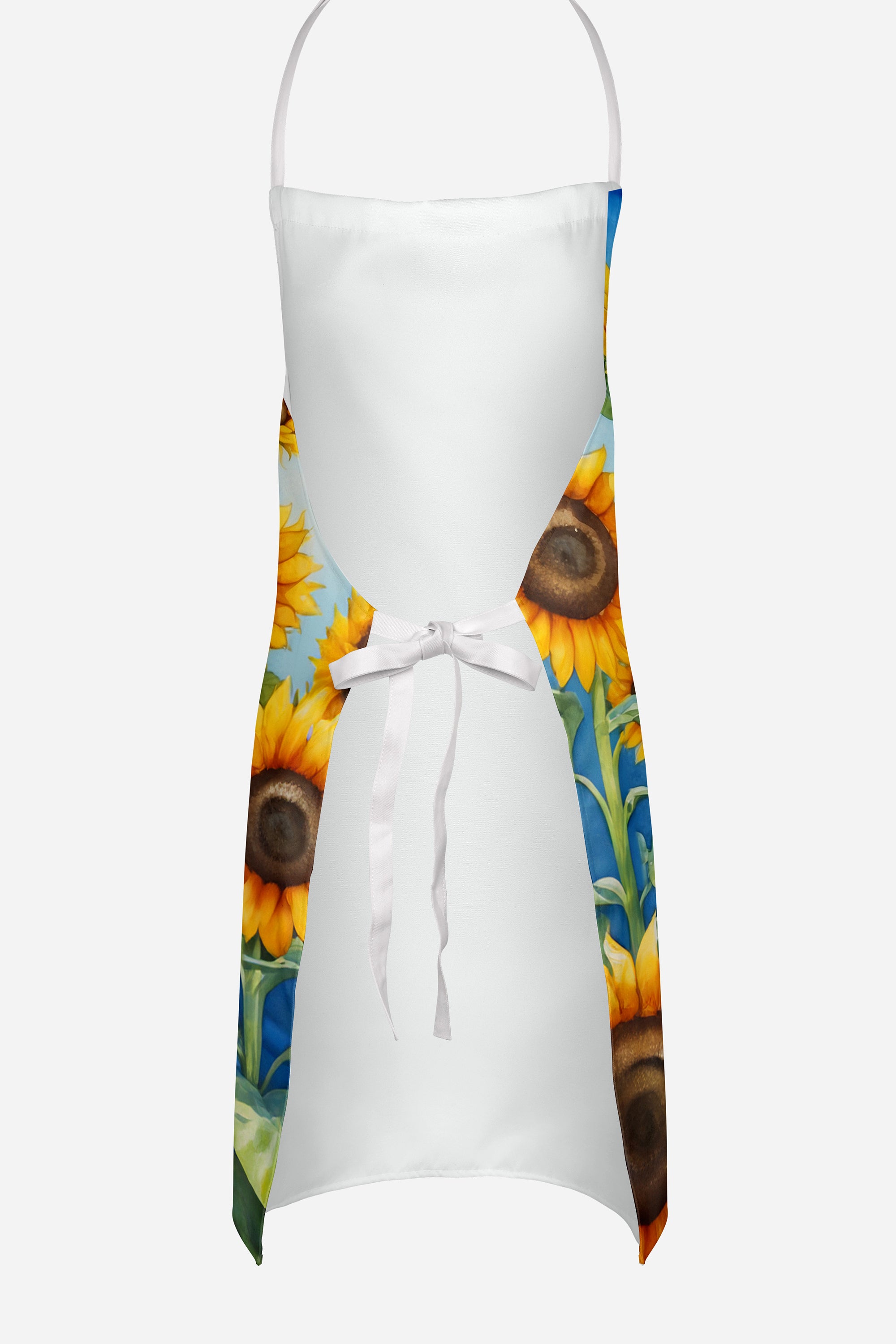Pit Bull Terrier in Sunflowers Apron
