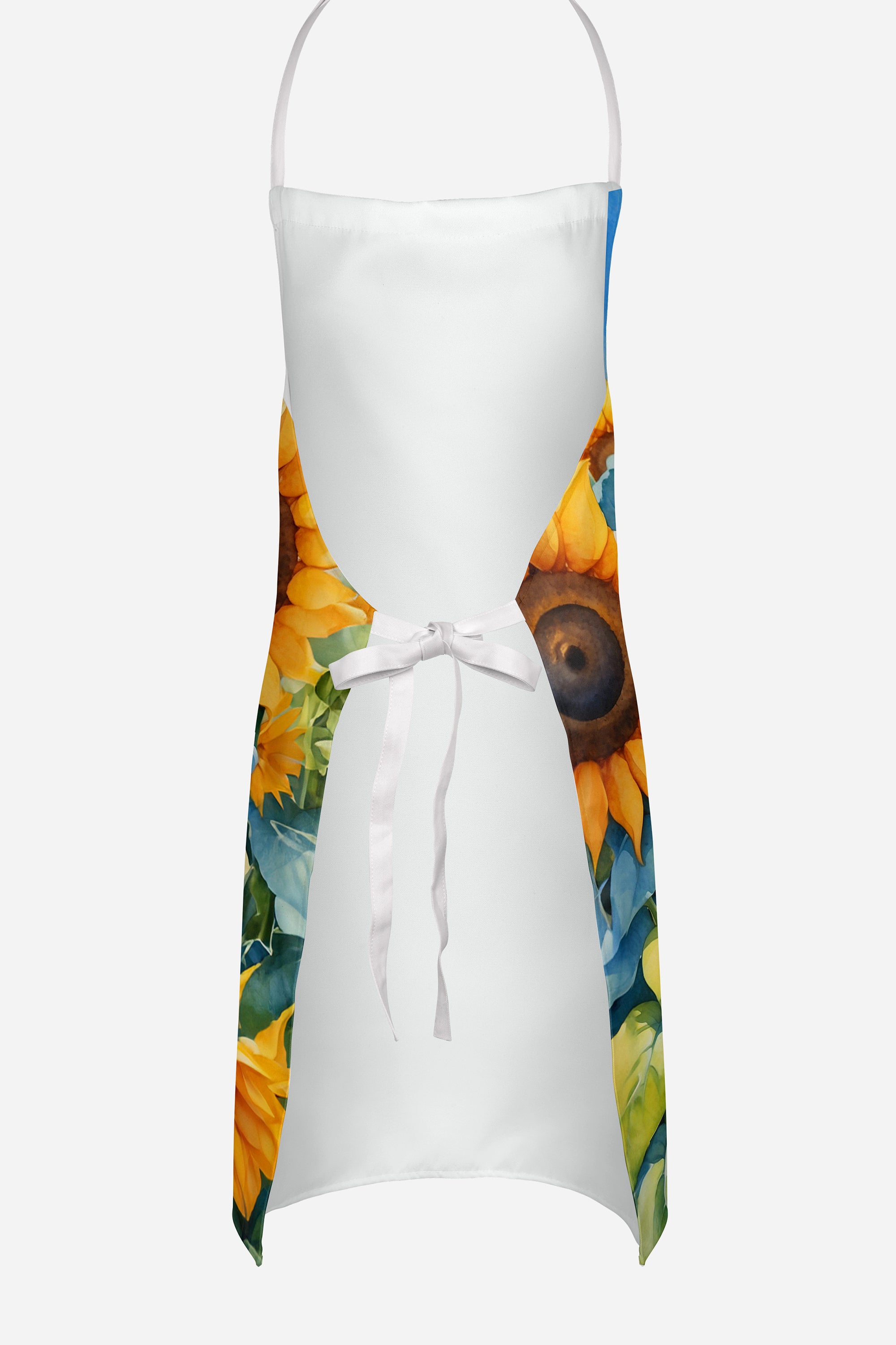 Pointer in Sunflowers Apron