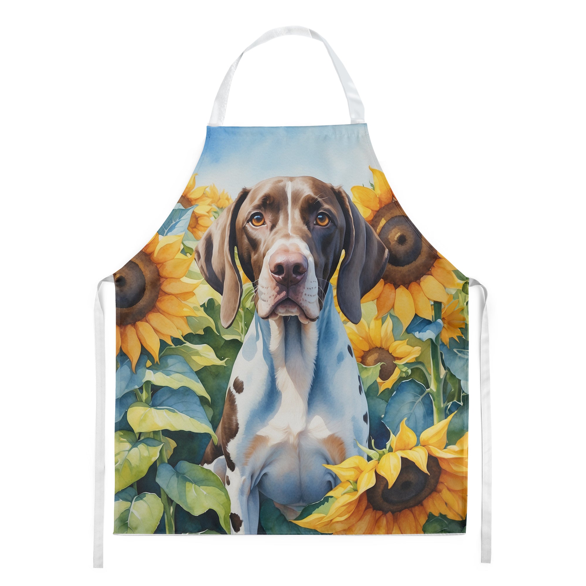 Buy this Pointer in Sunflowers Apron