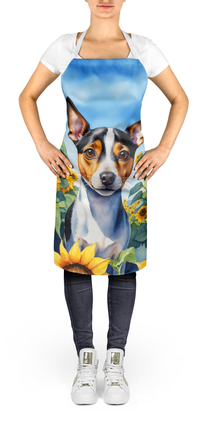 Buy this Rat Terrier in Sunflowers Apron