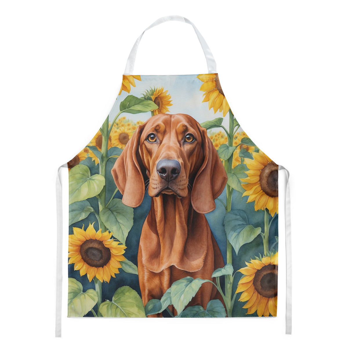 Buy this Redbone Coonhound in Sunflowers Apron