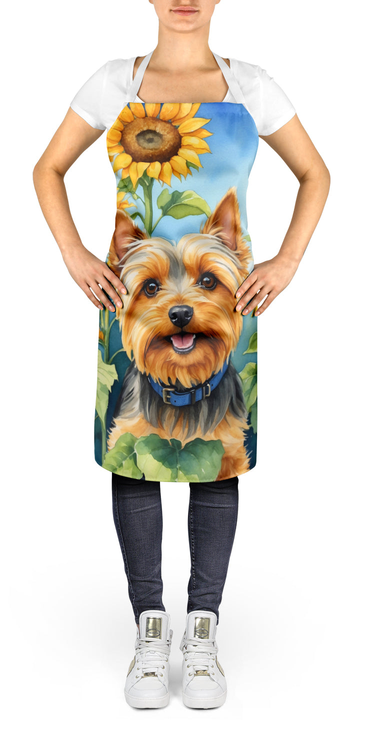 Buy this Silky Terrier in Sunflowers Apron