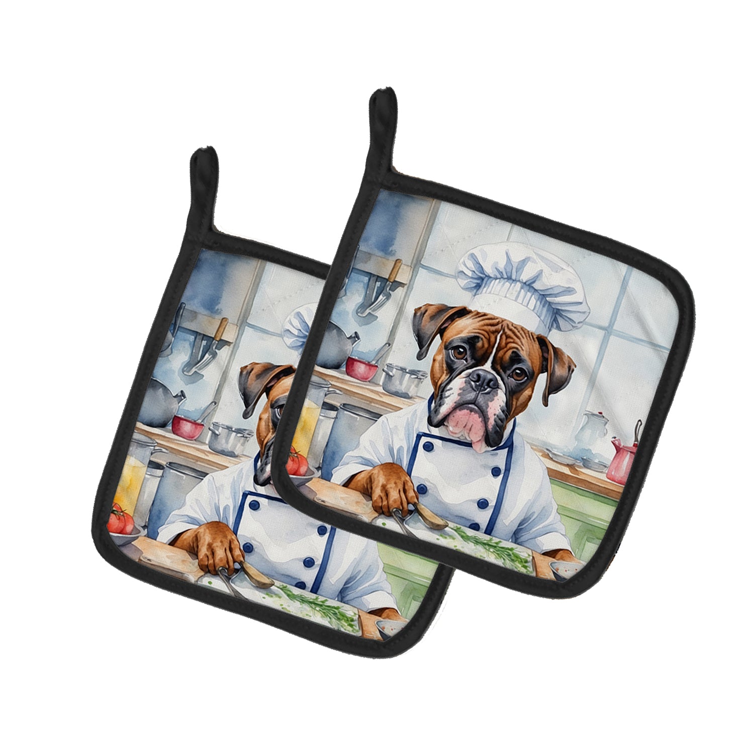 Buy this Boxer The Chef Pair of Pot Holders