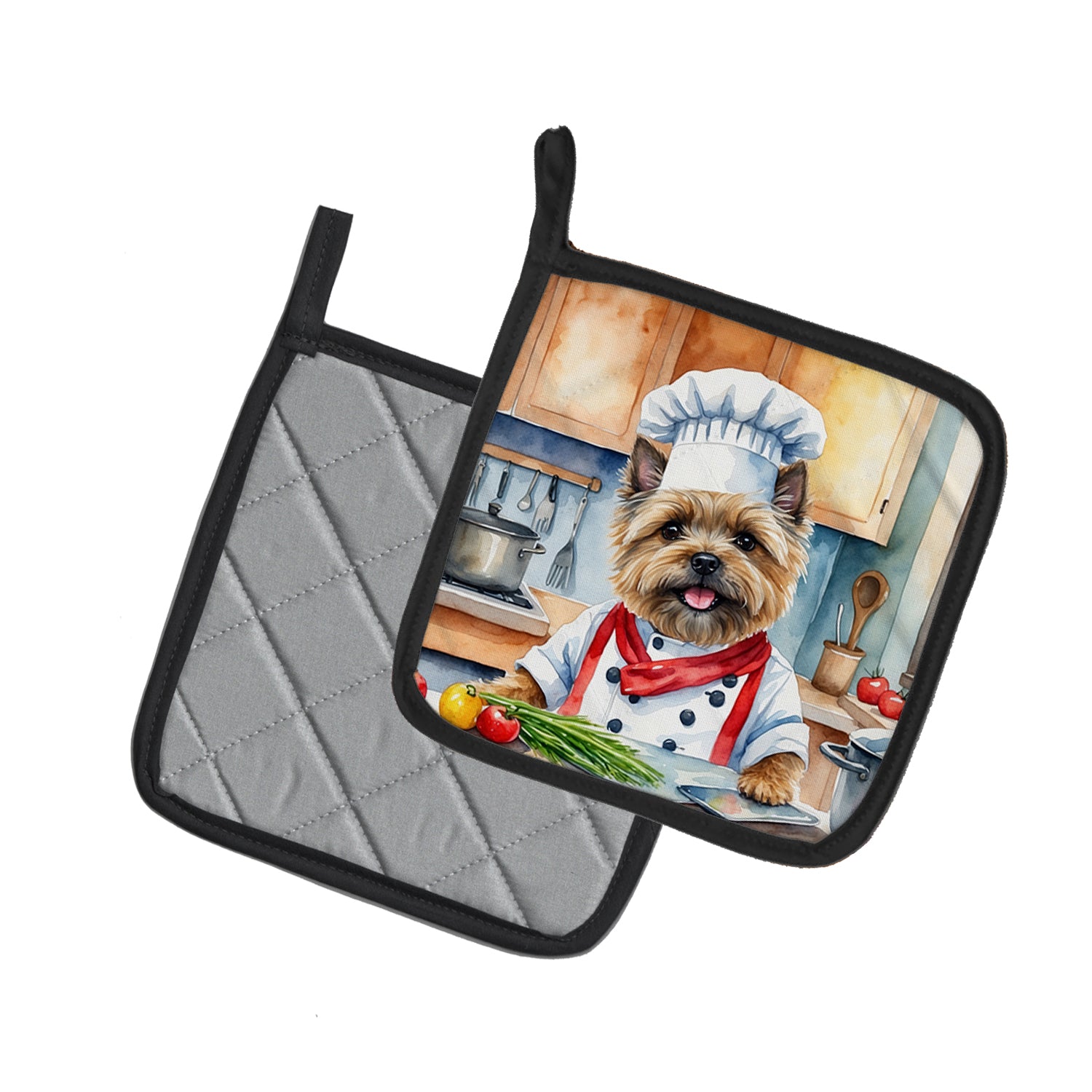 Cairn Terrier The Chef Pair of Pot Holders