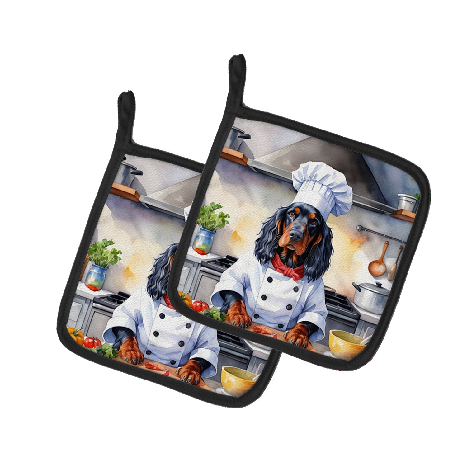 Buy this Gordon Setter The Chef Pair of Pot Holders