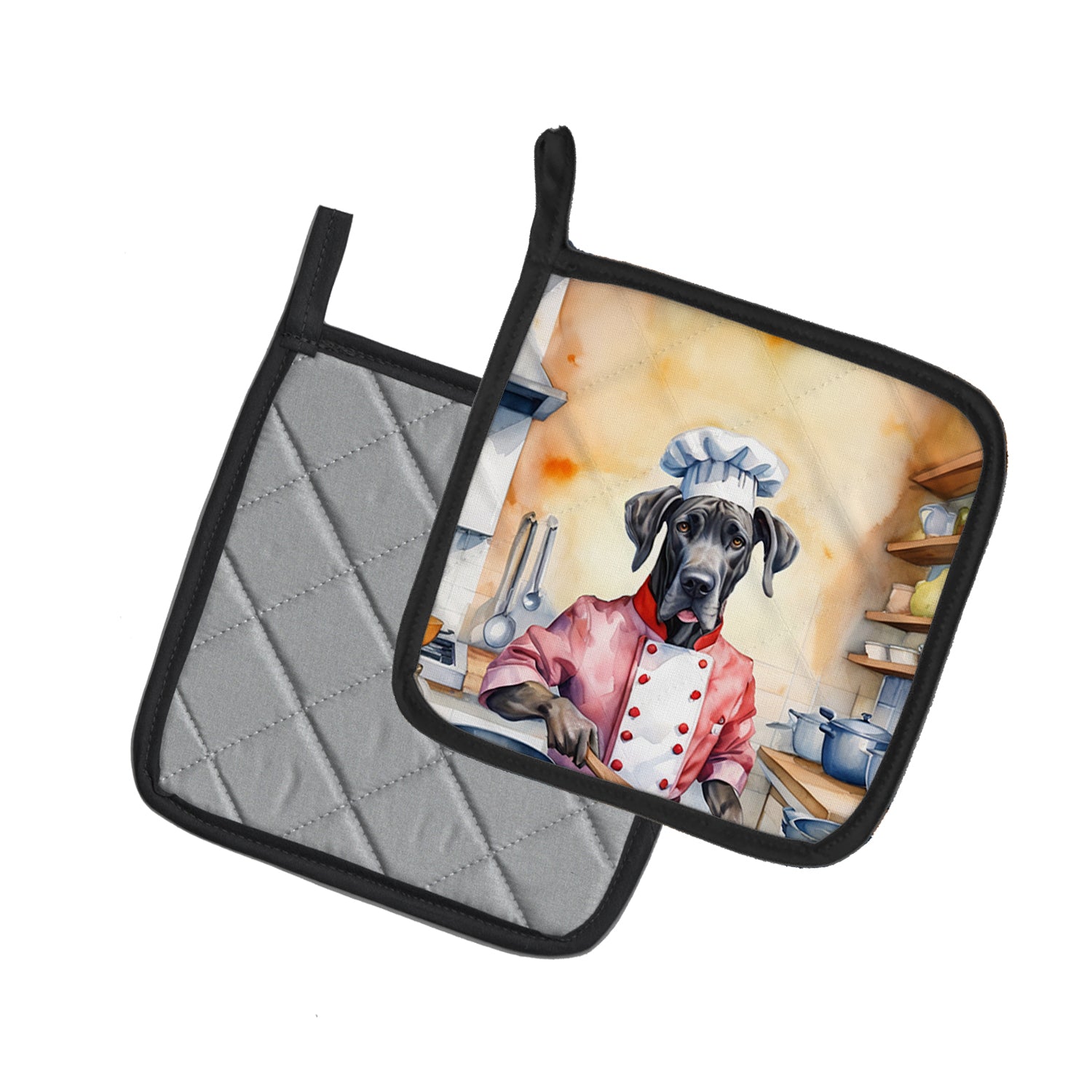 Great Dane The Chef Pair of Pot Holders