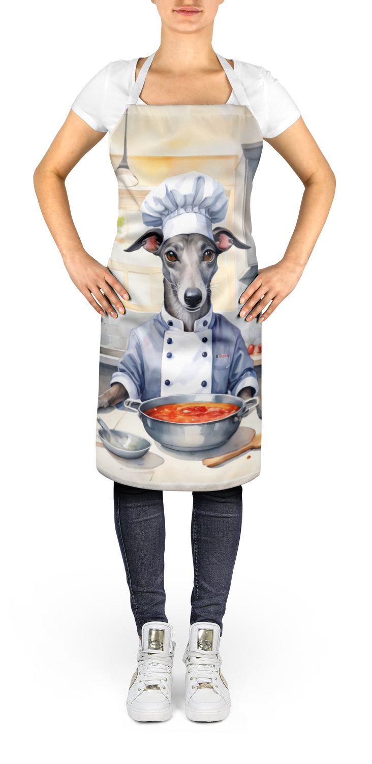 Caroline's Treasures Greyhound The Chef Apron – Artist-Designed Kitchen, BBQ & Craft Apron