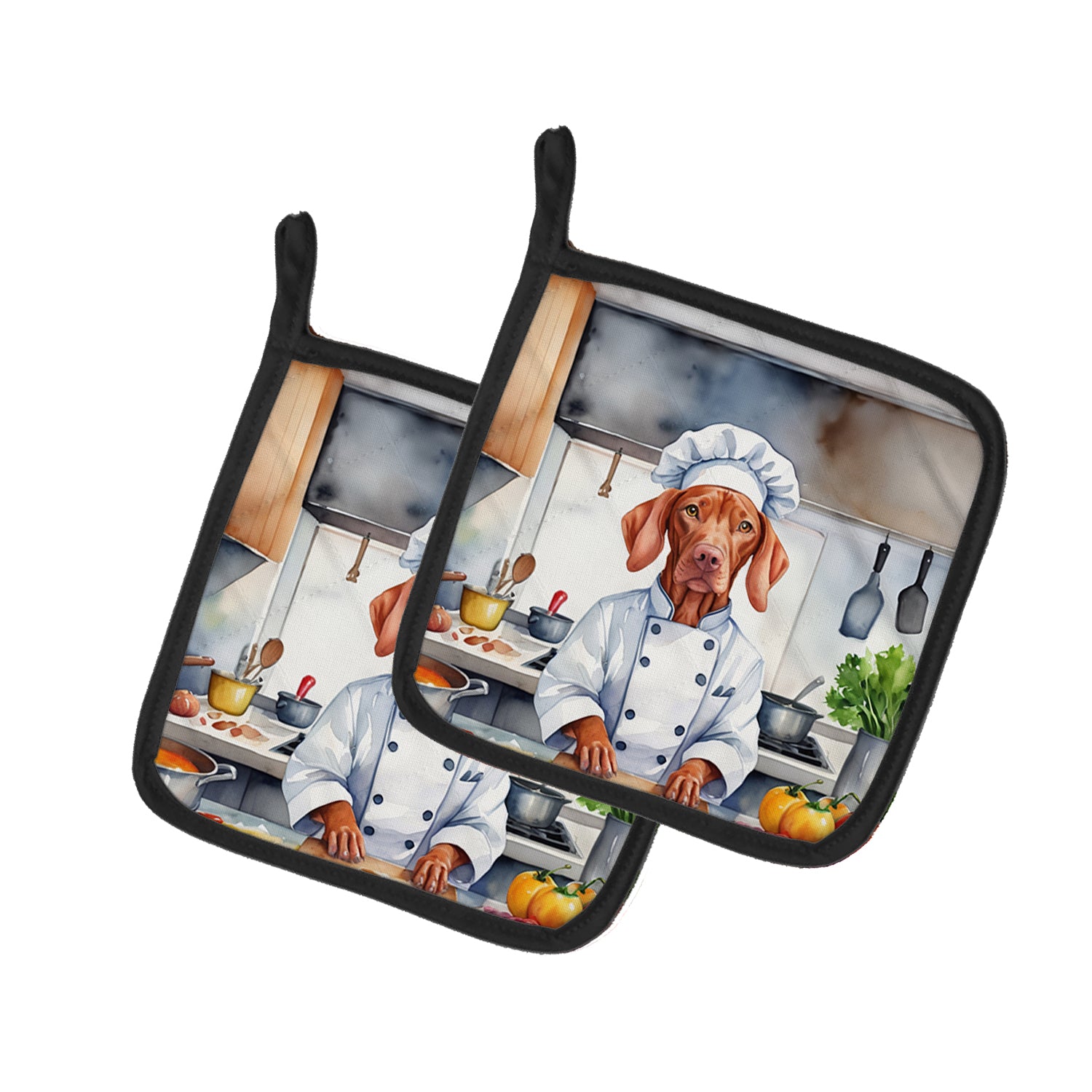 Buy this Vizsla The Chef Pair of Pot Holders
