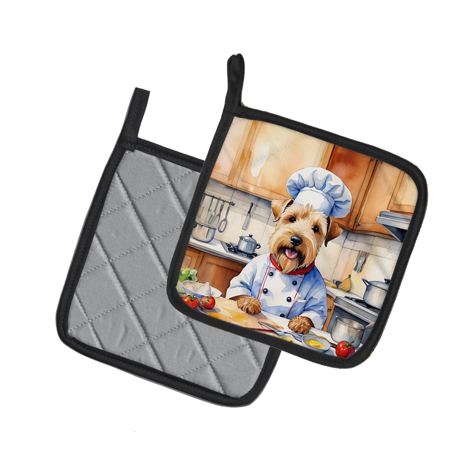 Buy this Wheaten Terrier The Chef Pair of Pot Holders