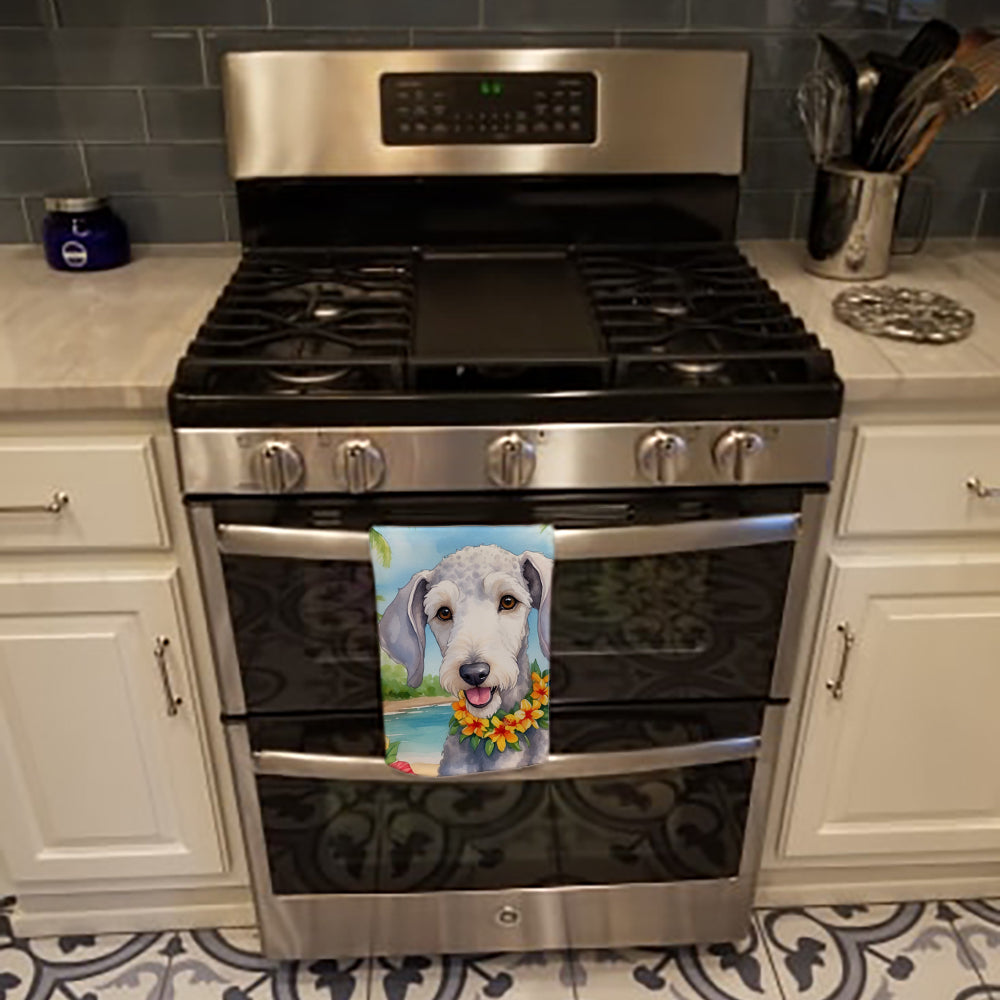 Bedlington Terrier Luau Kitchen Towel