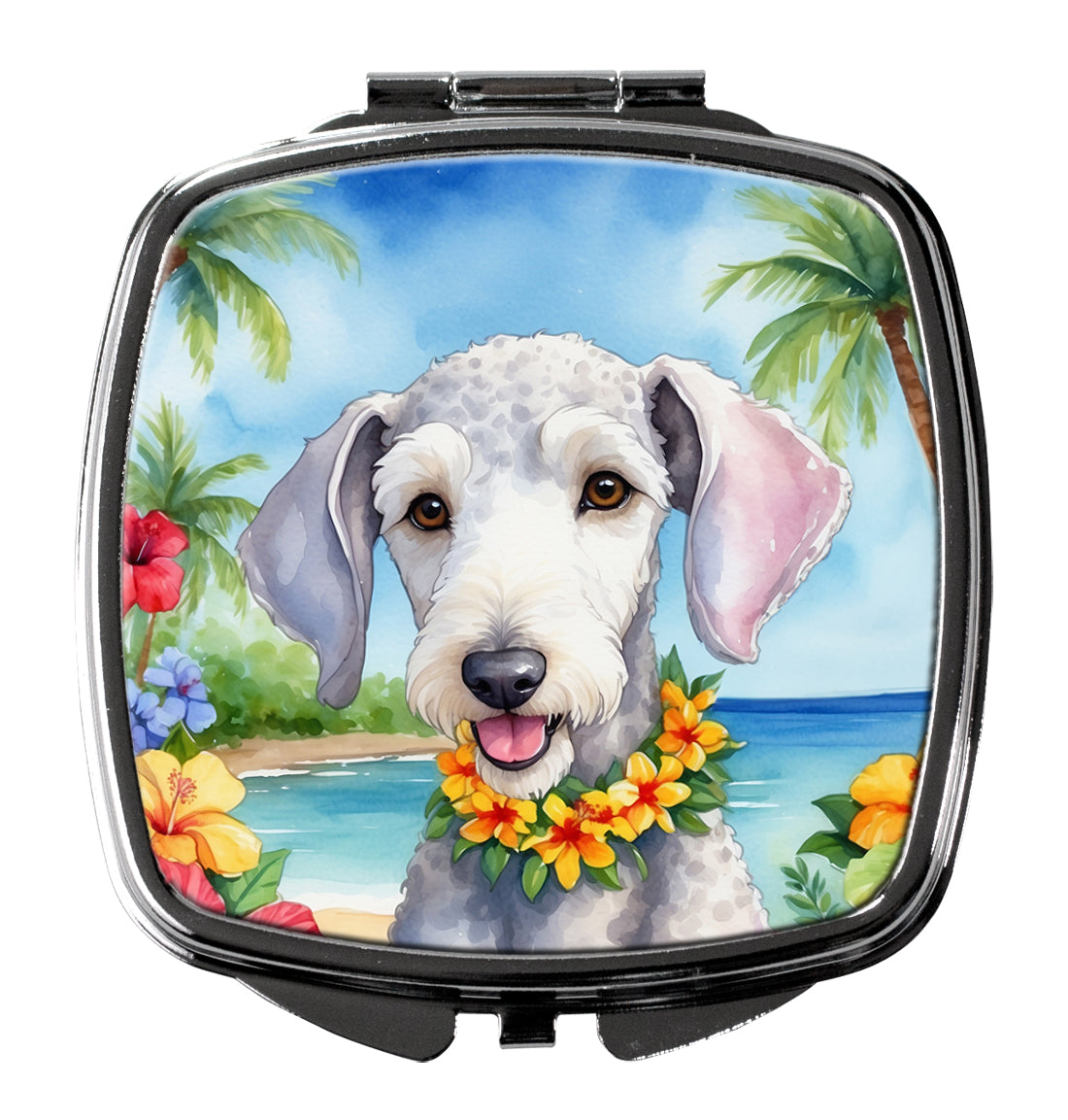 Buy this Bedlington Terrier Luau Compact Mirror