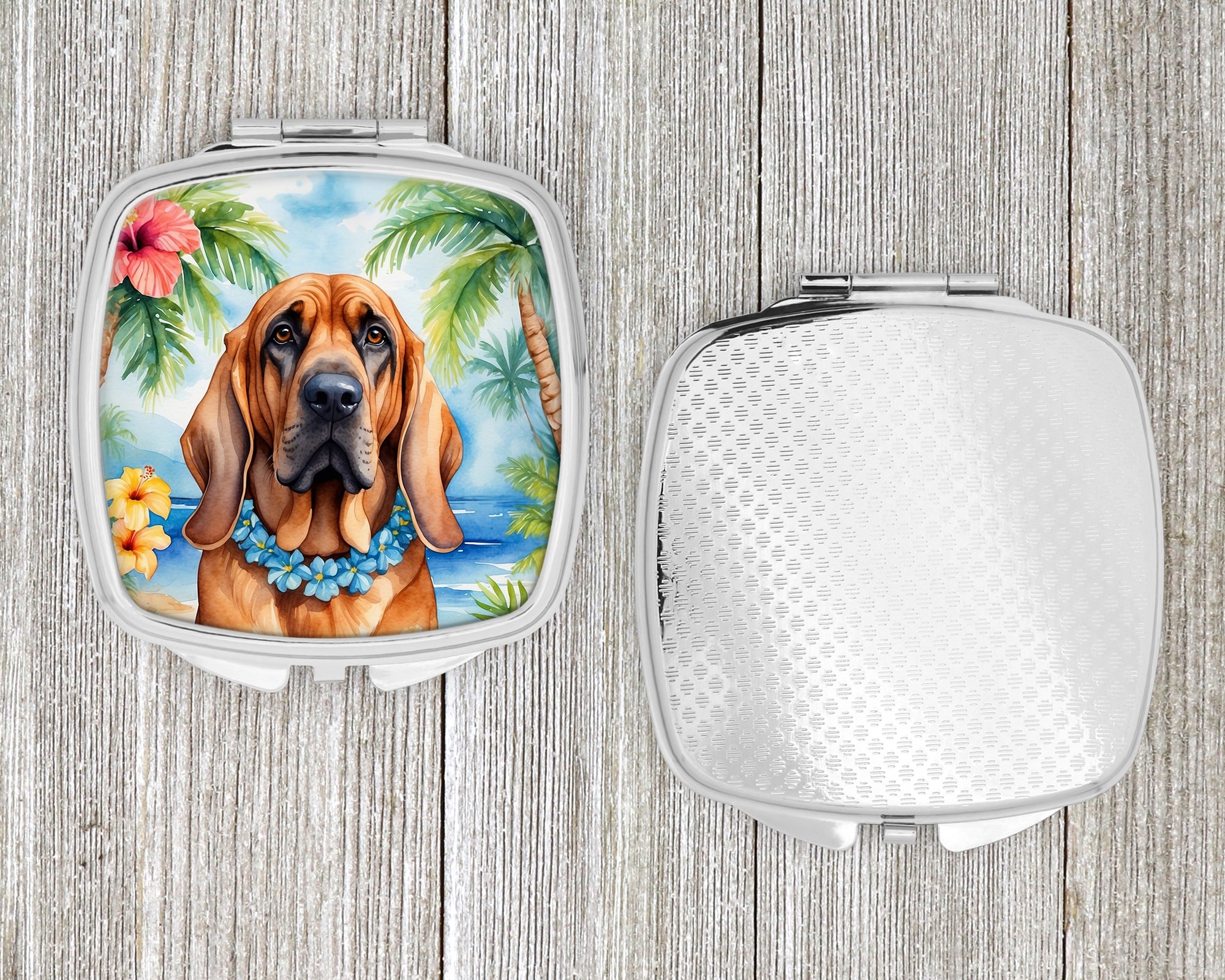 Bloodhound Luau Compact Mirror