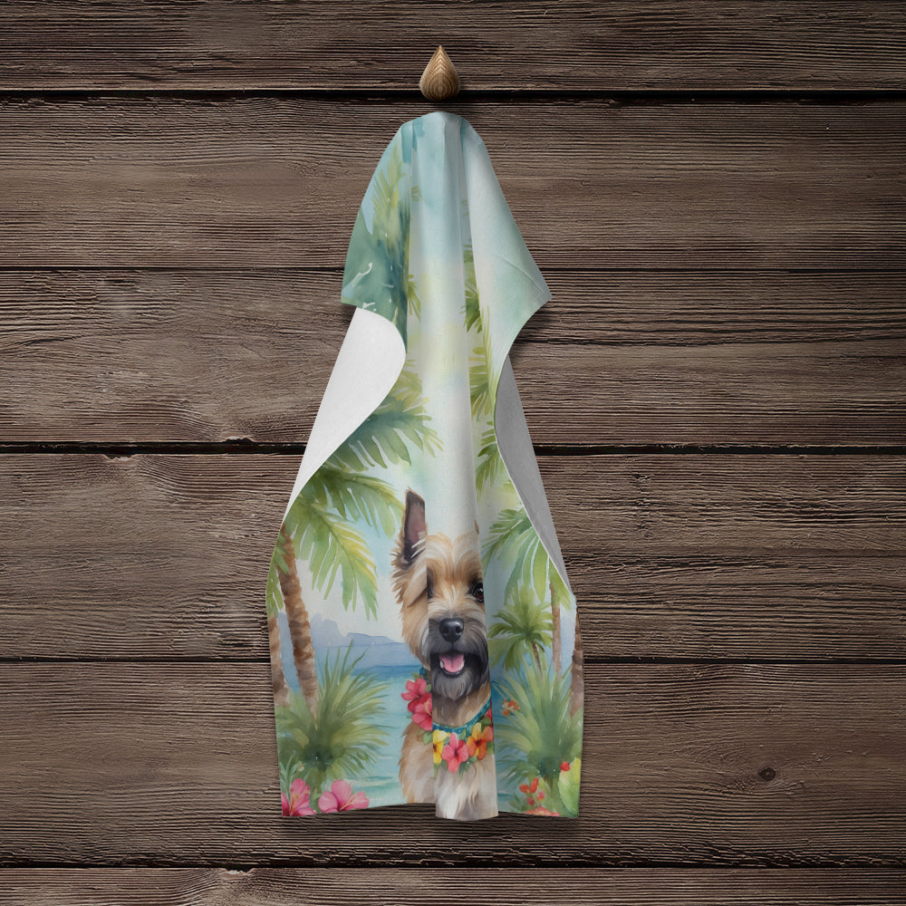 Cairn Terrier Luau Kitchen Towel