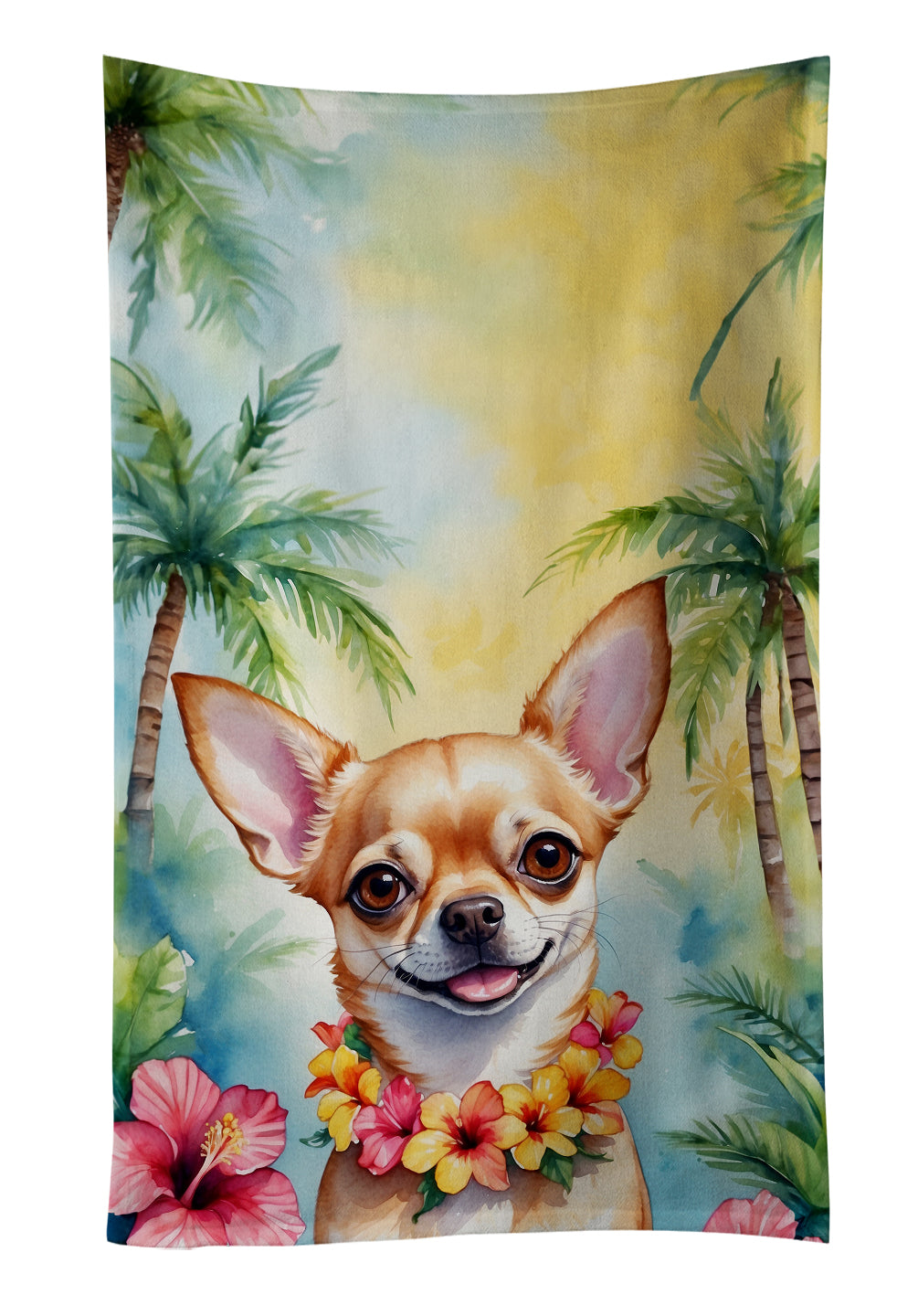 Buy this Chihuahua Luau Kitchen Towel