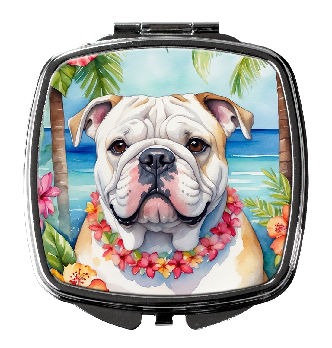 Buy this English Bulldog Luau Compact Mirror