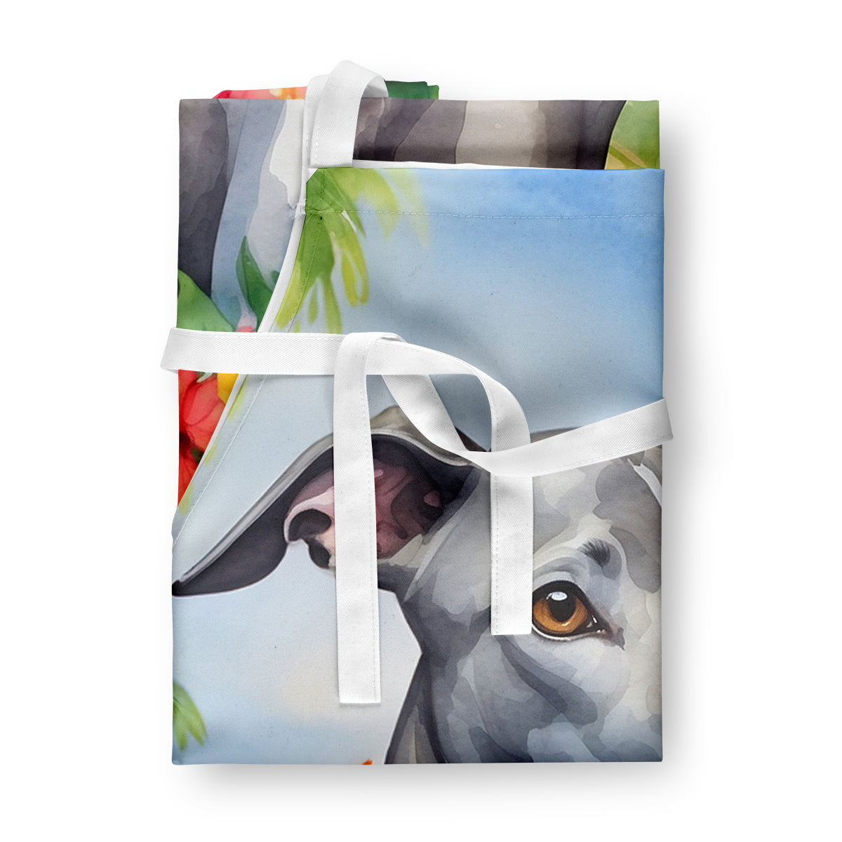 Caroline's Treasures Greyhound Luau Apron – Artist-Designed Kitchen, BBQ & Craft Apron