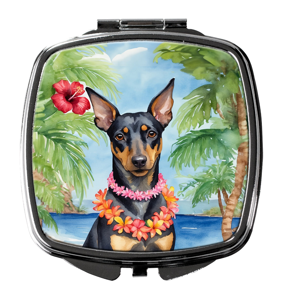 Buy this Manchester Terrier Luau Compact Mirror