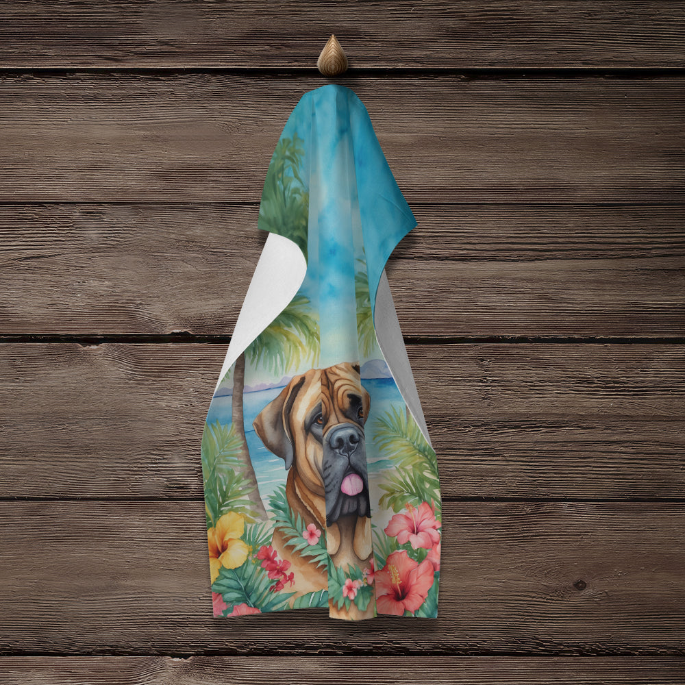 Mastiff Luau Kitchen Towel