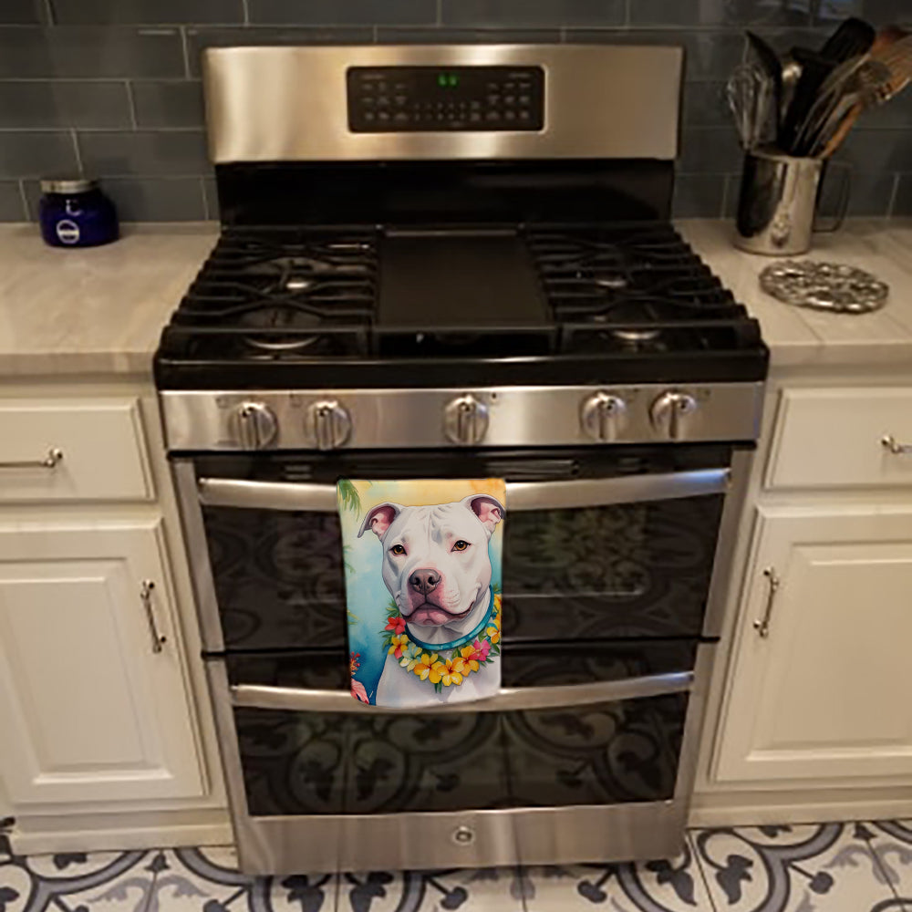Pit Bull Terrier Luau Kitchen Towel