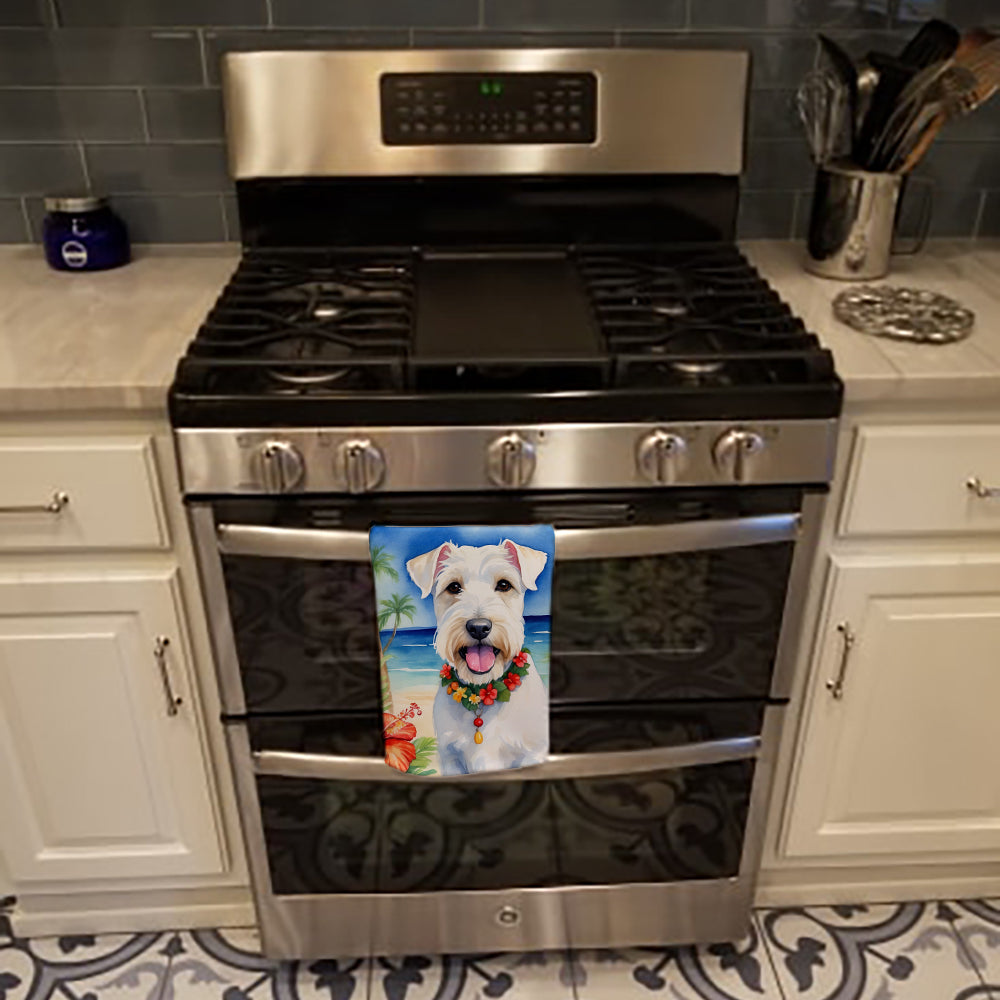 Sealyham Terrier Luau Kitchen Towel