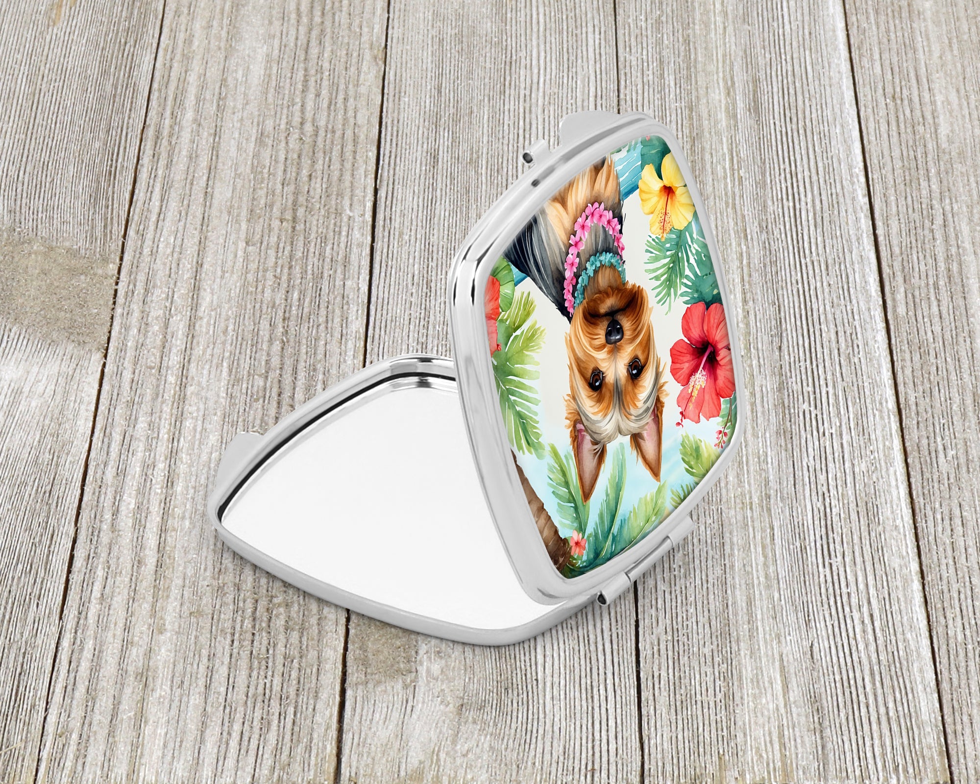 Buy this Silky Terrier Luau Compact Mirror