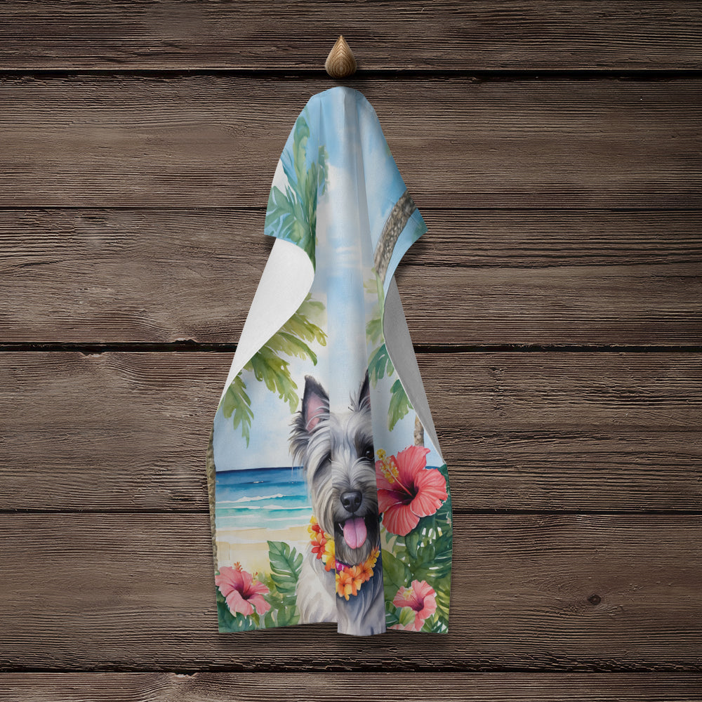 Skye Terrier Luau Kitchen Towel