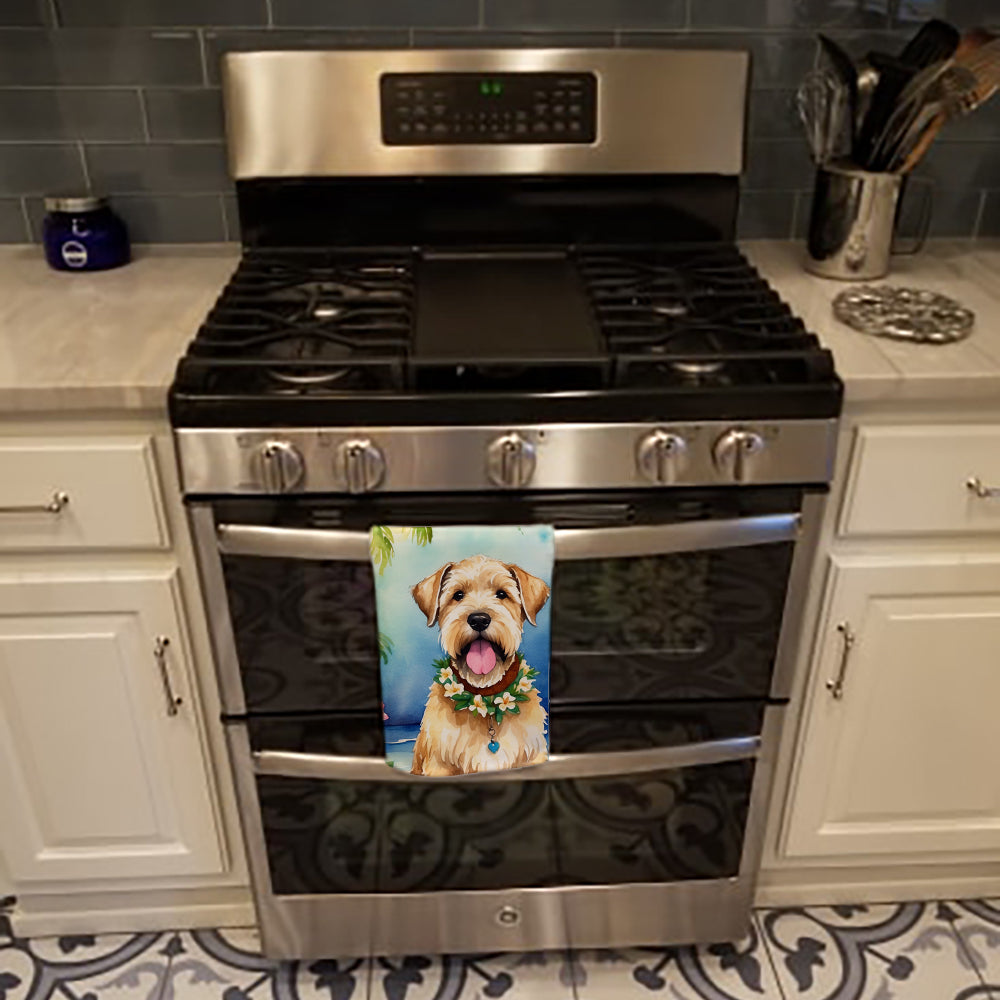 Wheaten Terrier Luau Kitchen Towel