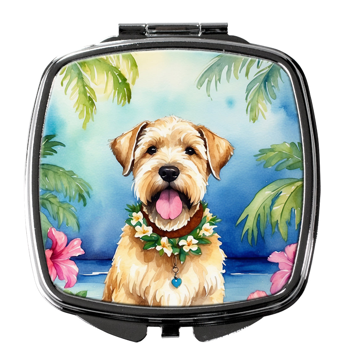 Buy this Wheaten Terrier Luau Compact Mirror