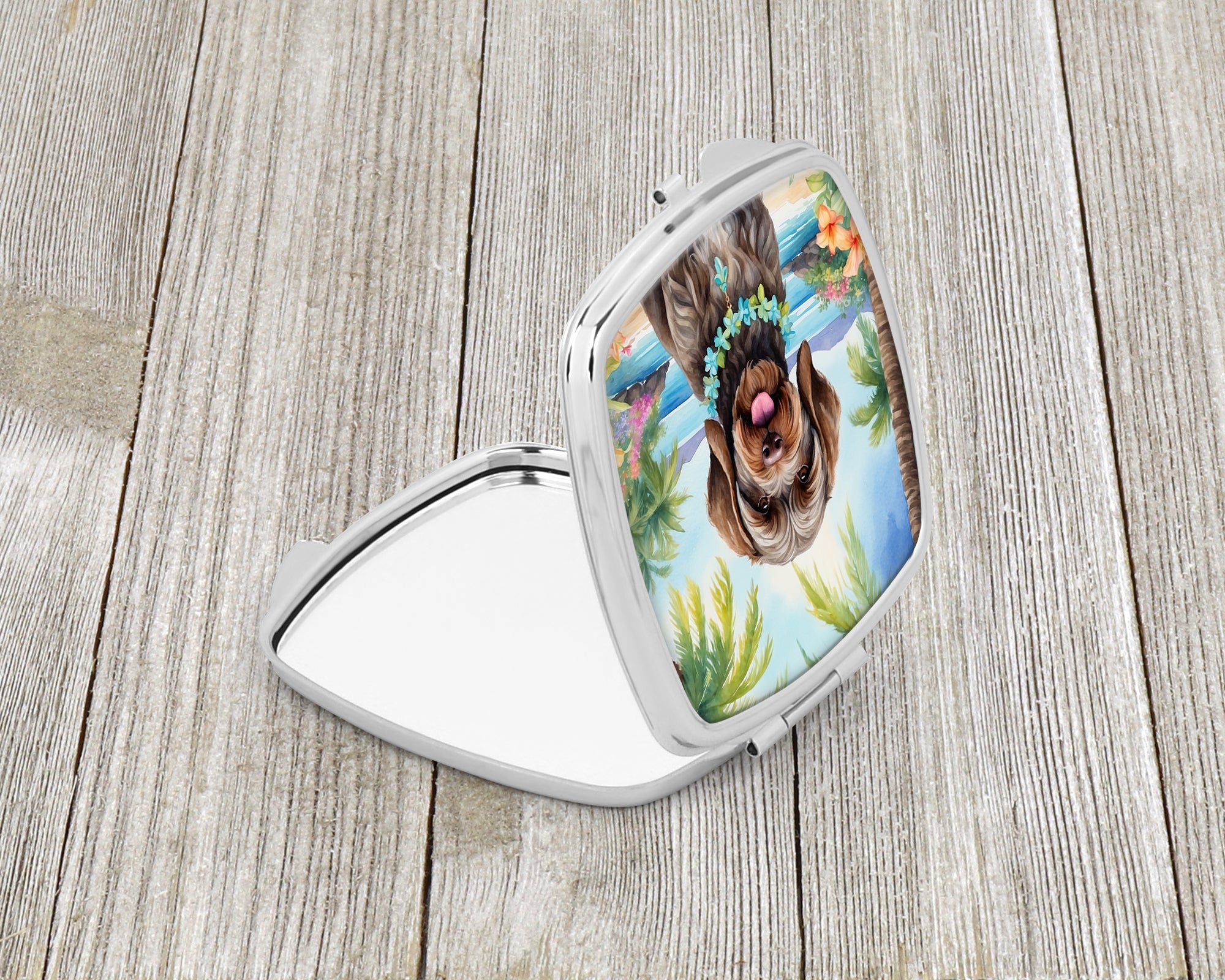 Buy this Wirehaired Pointing Griffon Luau Compact Mirror