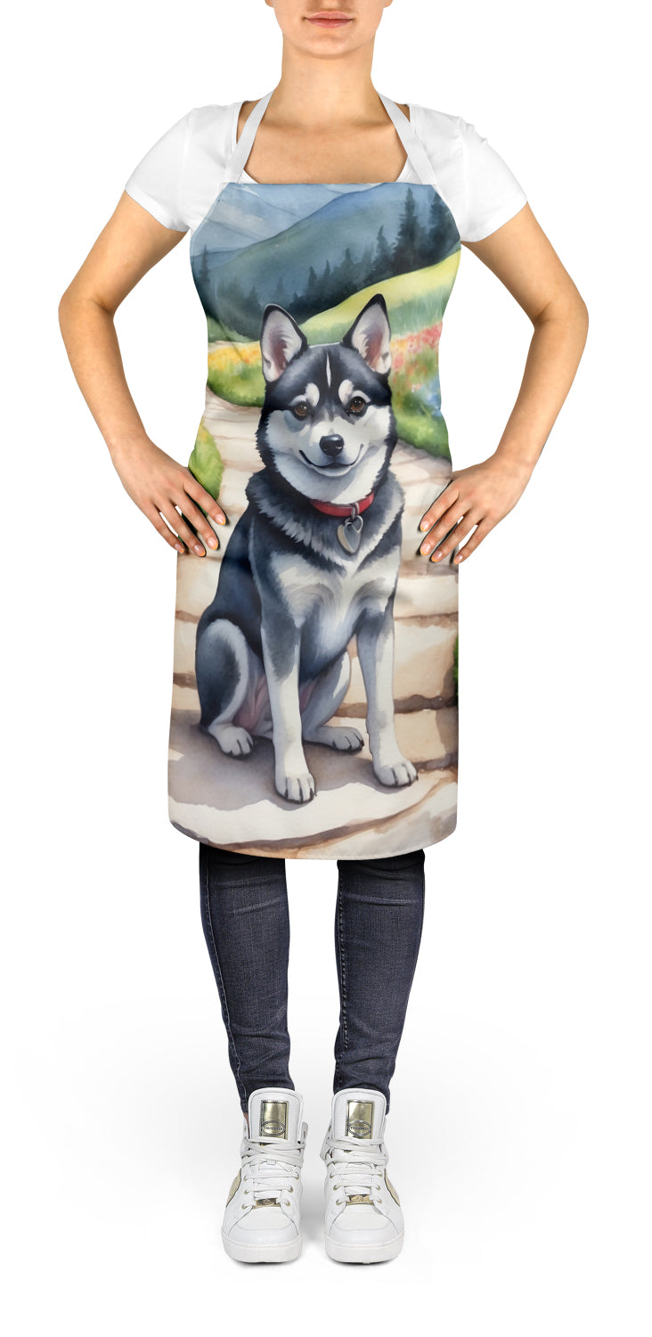 Caroline's Treasures Alaskan Klee Kai Spring Garden Apron – Artist-Designed Kitchen, BBQ & Craft Apron