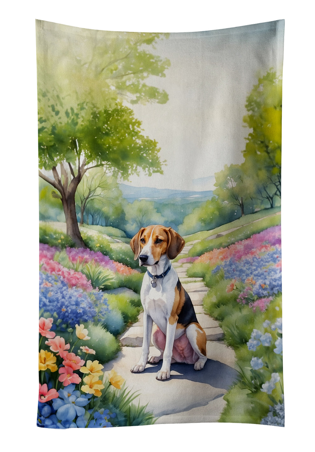 Buy this American Foxhound Spring Garden Kitchen Towel