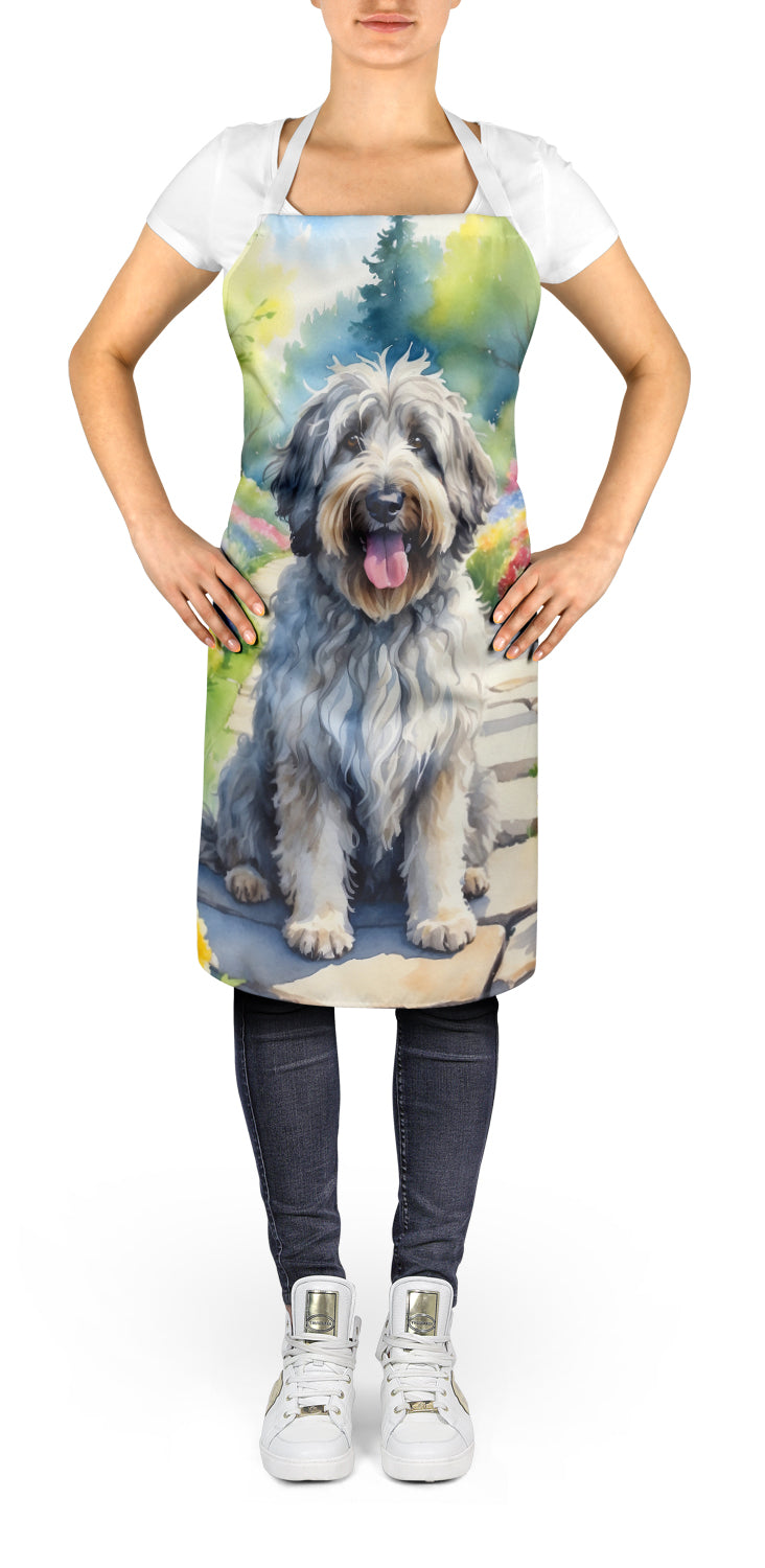Caroline's Treasures Bergamasco Sheepdog Spring Path Apron – Artist-Designed Kitchen, BBQ & Craft Apron