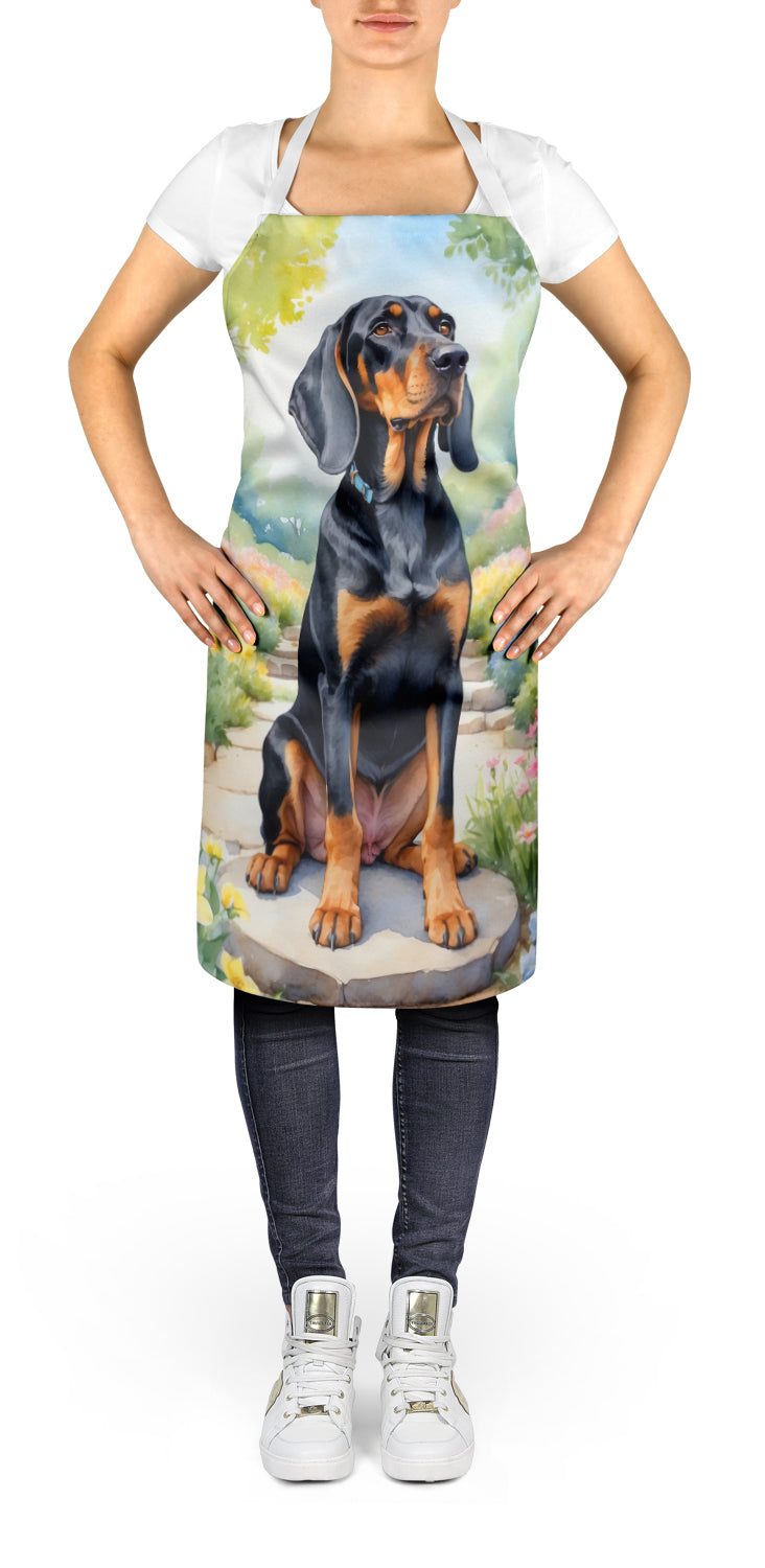 Buy this Black and Tan Coonhound Spring Path Apron