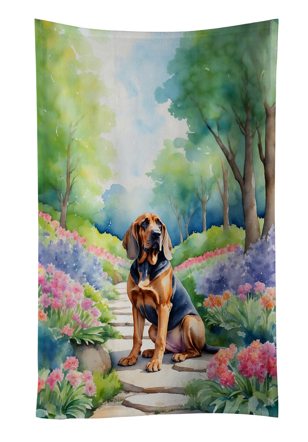 Buy this Bloodhound Spring Path Kitchen Towel