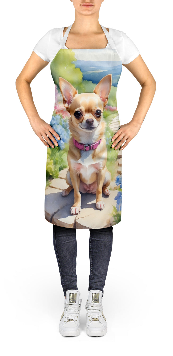 Caroline's Treasures Chihuahua Spring Path Apron – Artist-Designed Kitchen, BBQ & Craft Apron