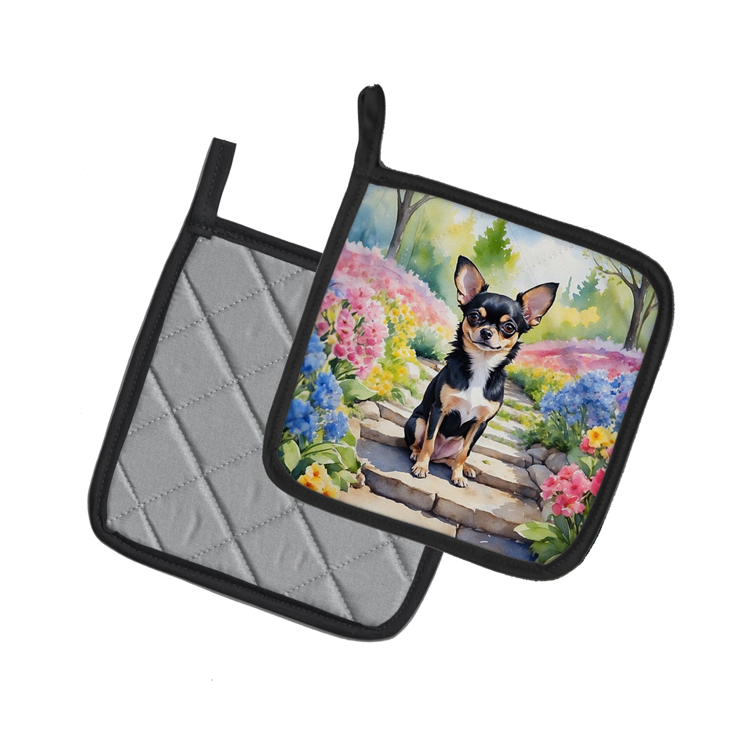 Chihuahua Spring Path Pair of Pot Holders