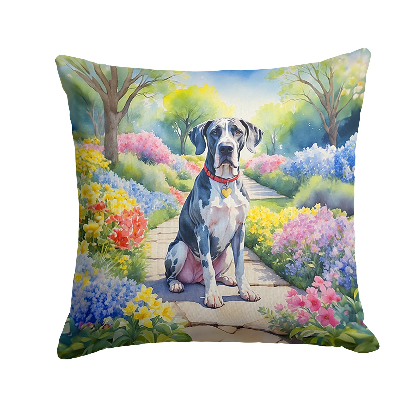 Buy this Great Dane Spring Path Throw Pillow