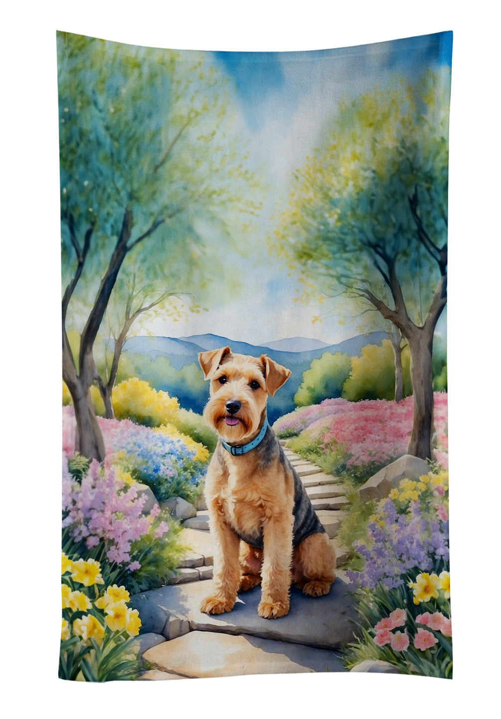 Buy this Lakeland Terrier Spring Path Kitchen Towel