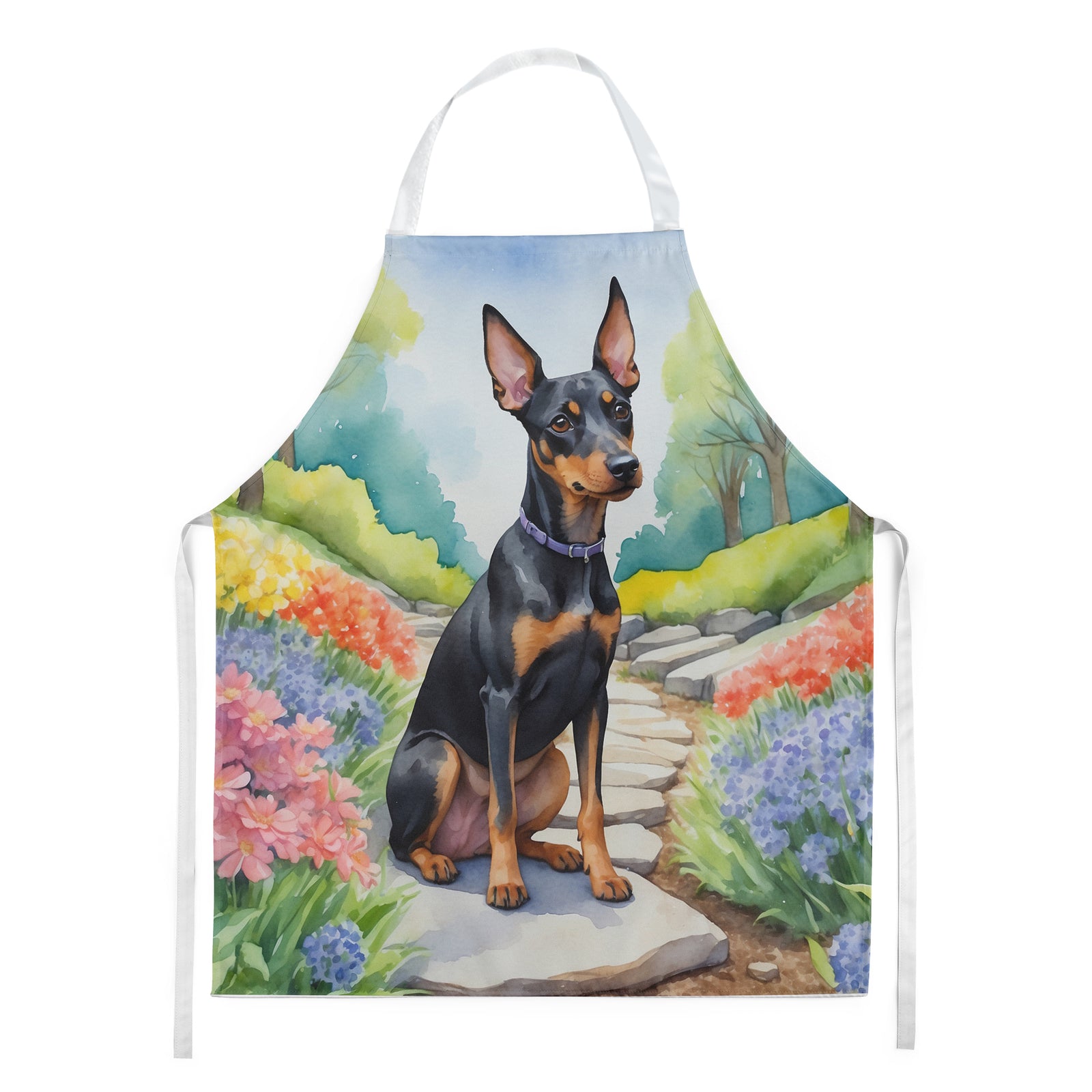 Buy this Manchester Terrier Spring Path Apron