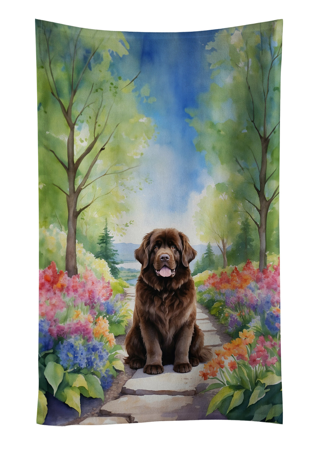 Buy this Newfoundland Spring Path Kitchen Towel