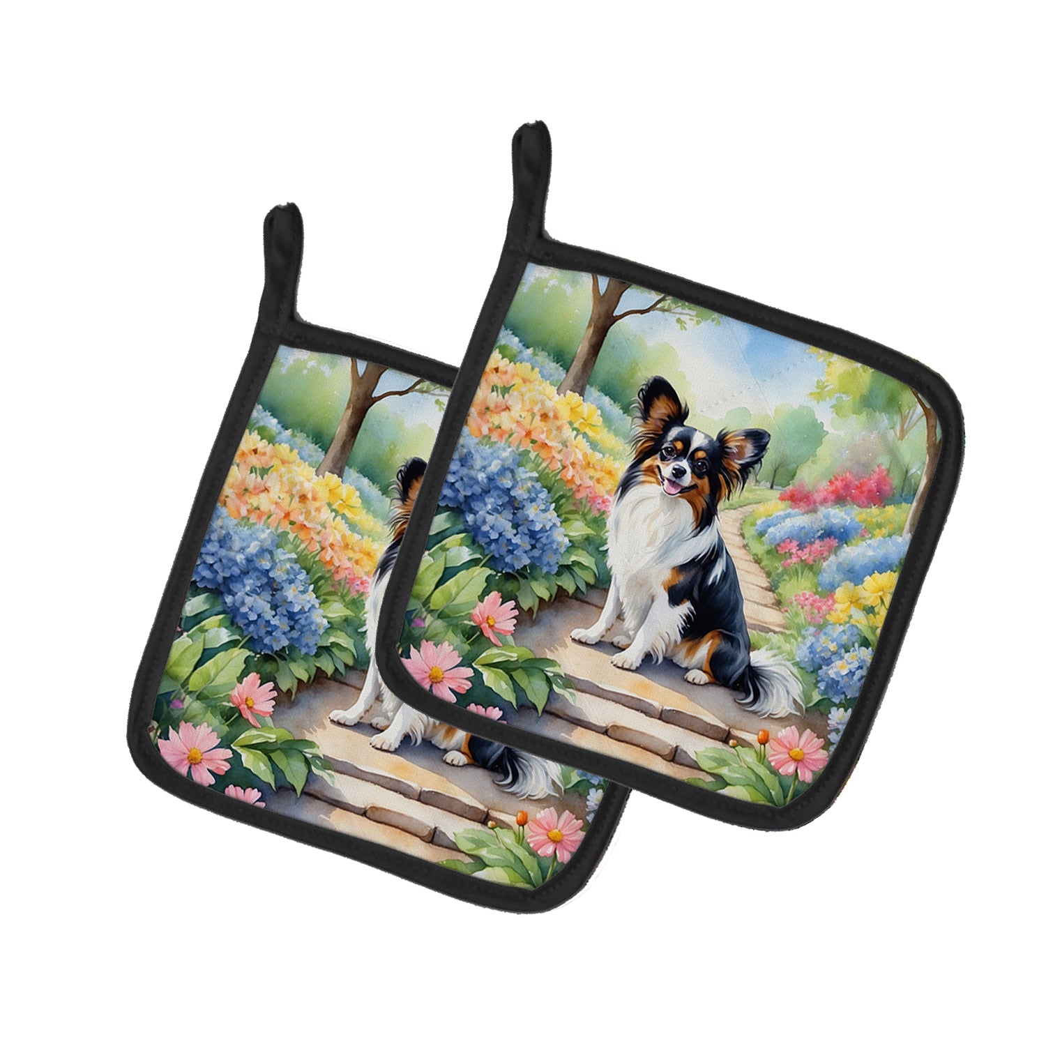 Buy this Papillon Spring Path Pair of Pot Holders