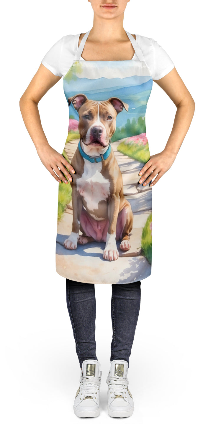 Pit Bull Terrier Spring Path Apron