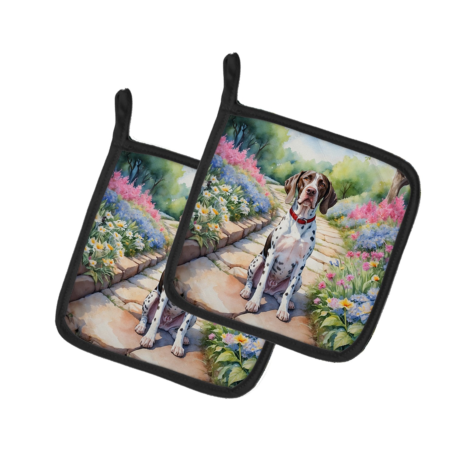 Buy this Pointer Spring Path Pair of Pot Holders