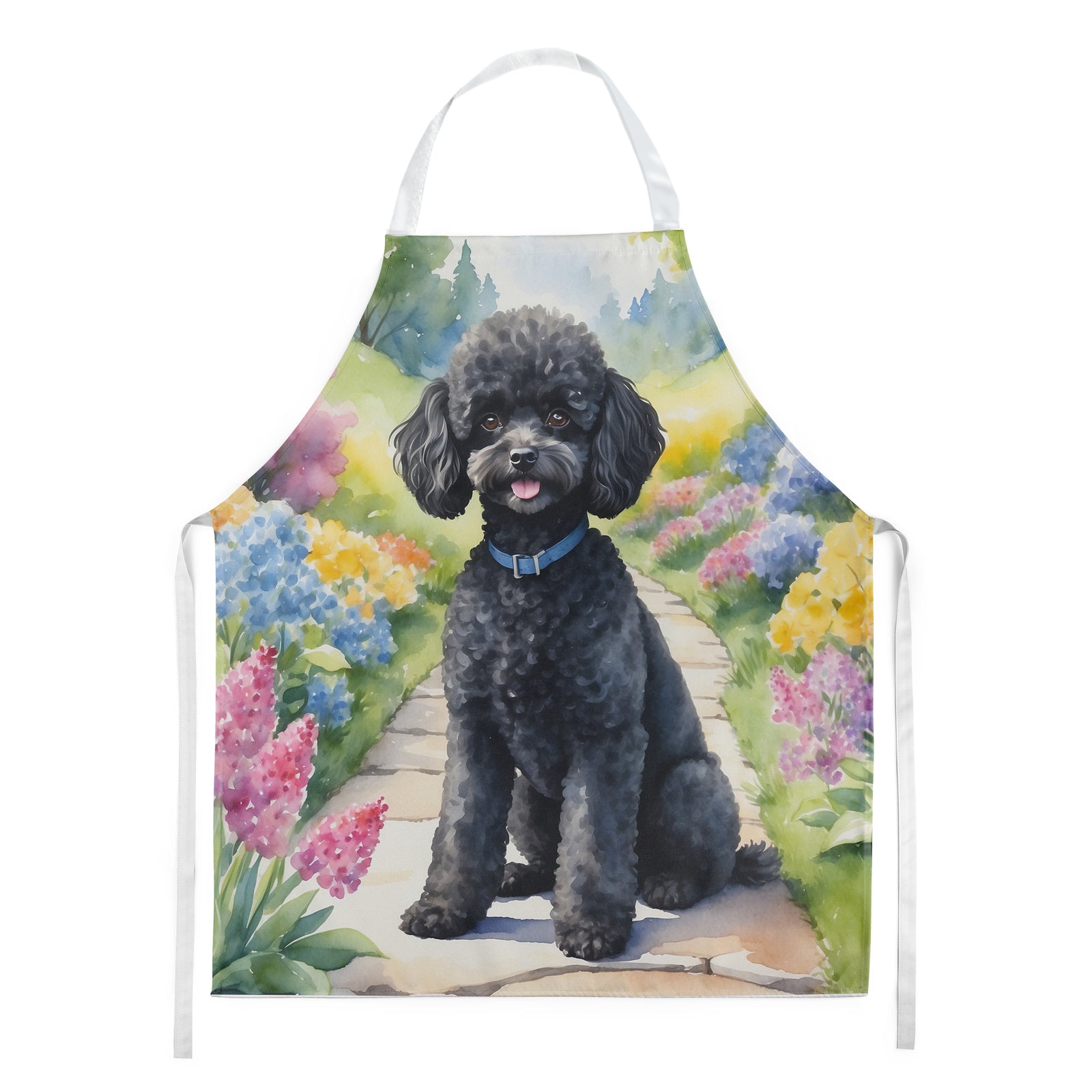 Buy this Black Poodle Spring Path Apron