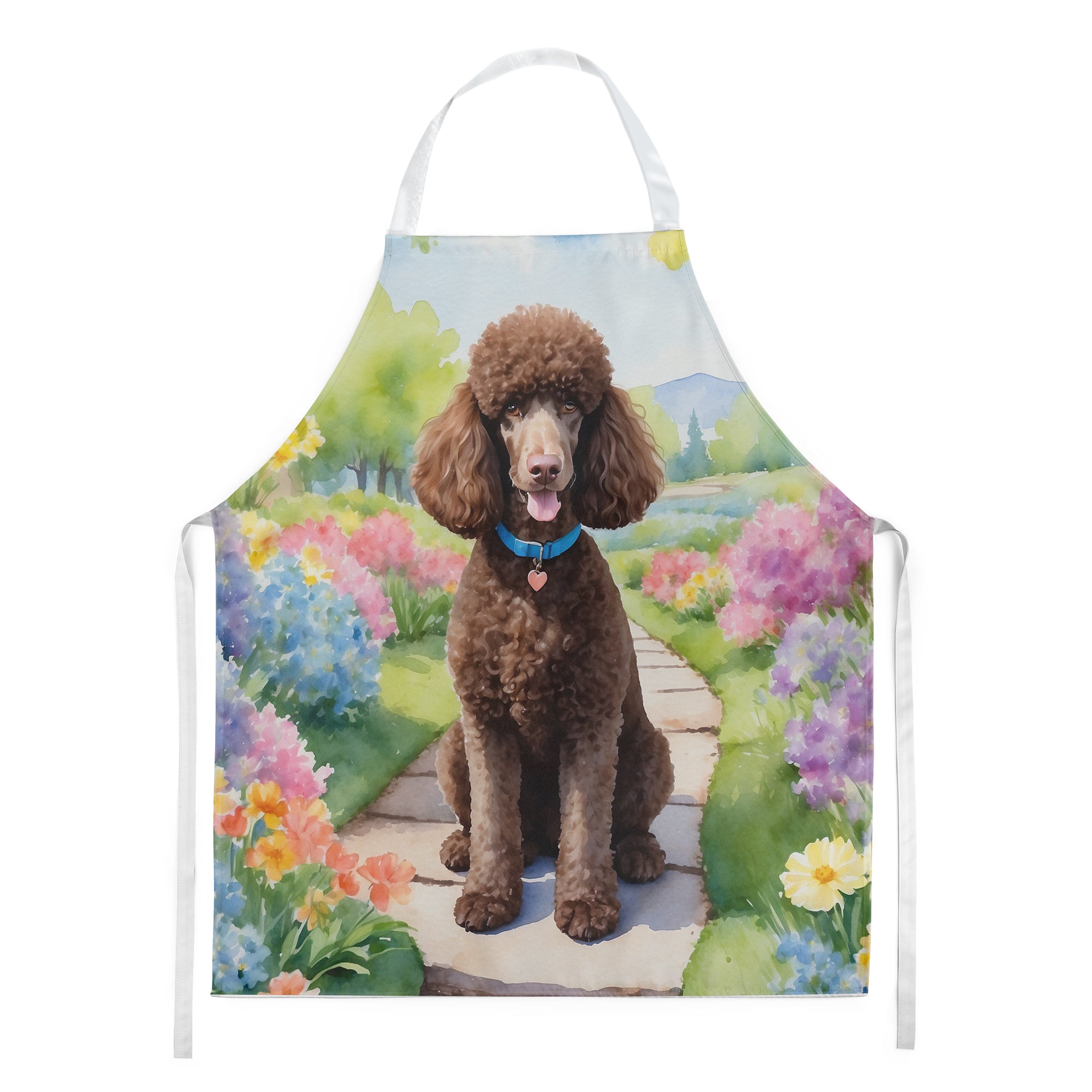 Buy this Chocolate Poodle Spring Path Apron